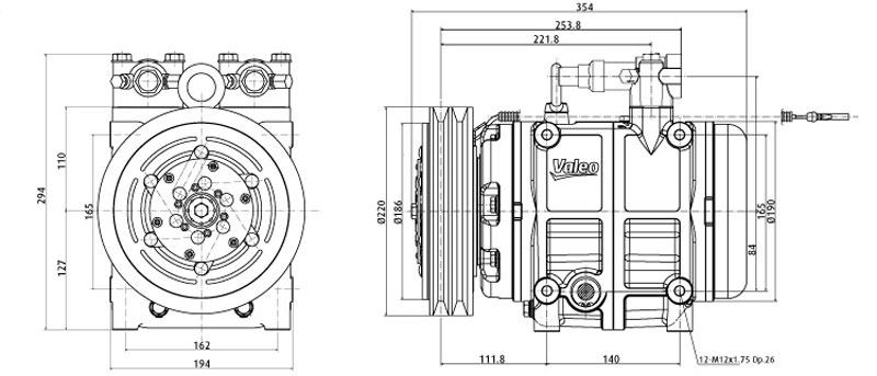 Valeo TM55 Compressor for Sale - KingClima