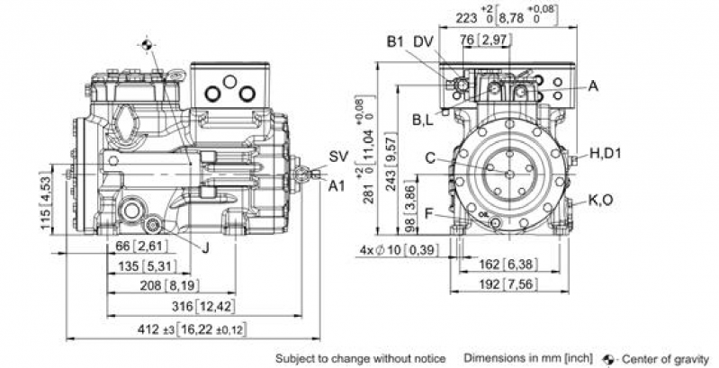 Bock HG12P Semi-hermetic Compressor