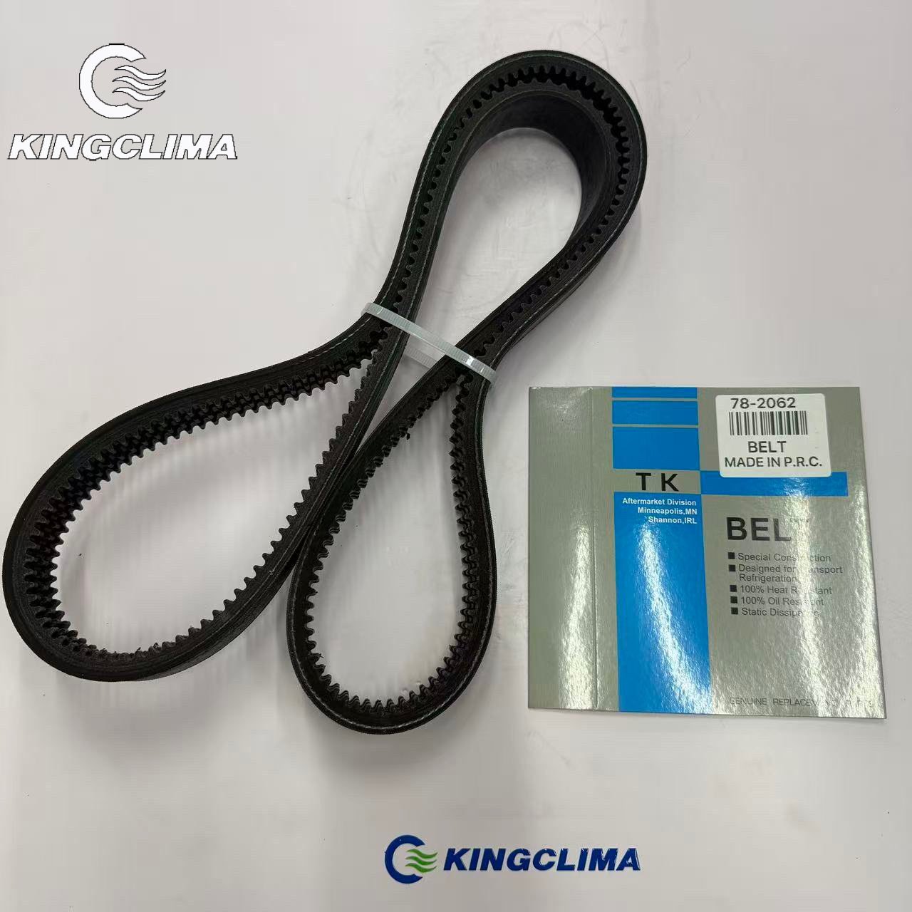 Thermo King Part 78-2062 is a specific belt for Thermo King refrigeration units.