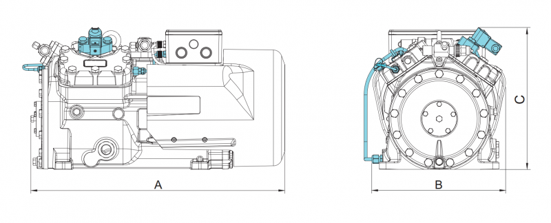 Bock HA34e Semi-hermetic Compressor