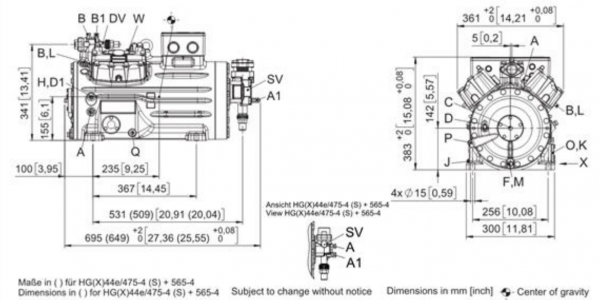 Bock HG44e Semi-hermetic Compressor