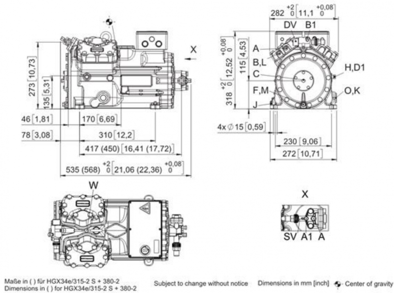 Bock HGX34e/215-4 Semi-hermetic Compressor